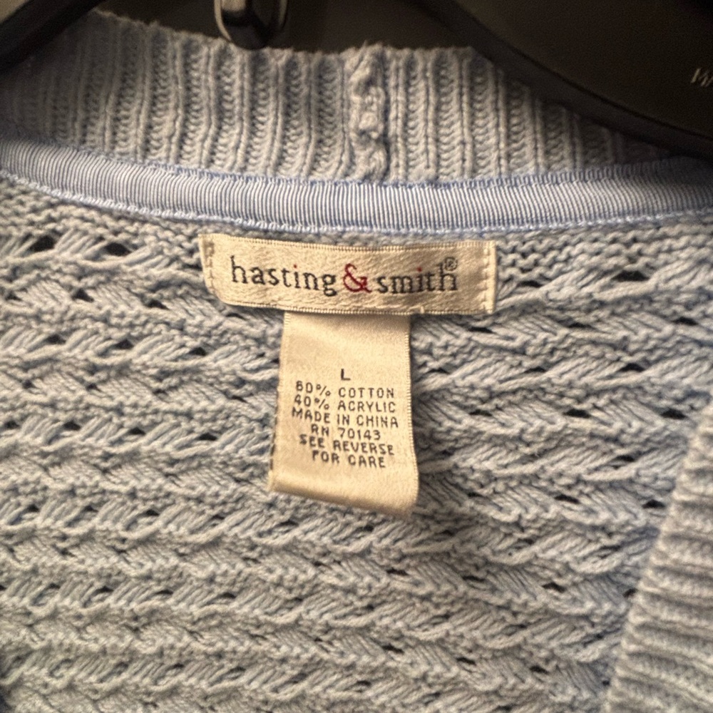 ❤️ 5 for $25! Cozy Blue Knit Cardigan Sweater - Picture 3 of 4